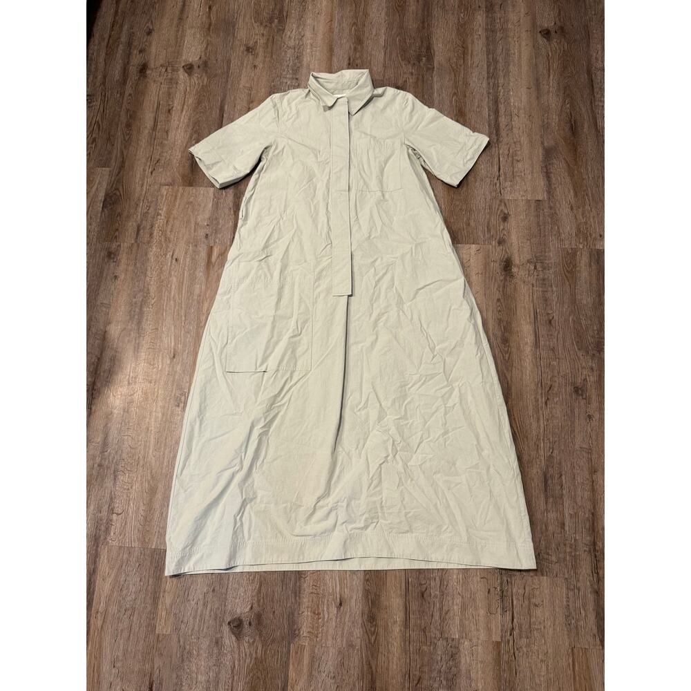 COS Women’s Mint Cotton Shirt-Sleeve Shirt Dress Size 2